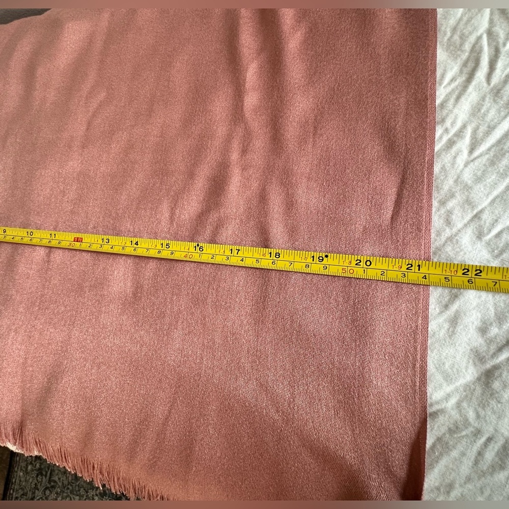 Calvin Klein Pink Silk Scarf Wrap - Picture 11 of 11